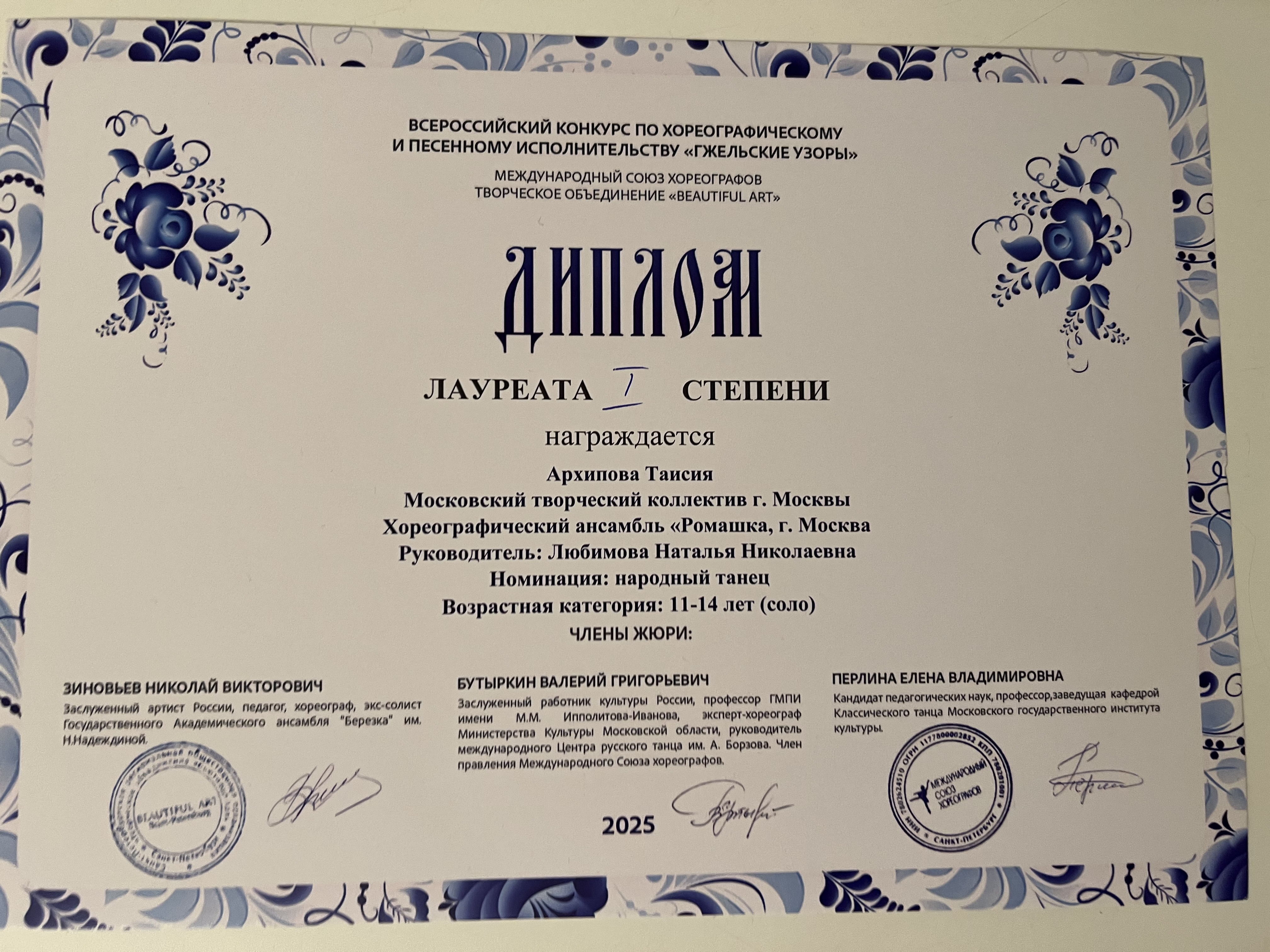 Гжельские узоры